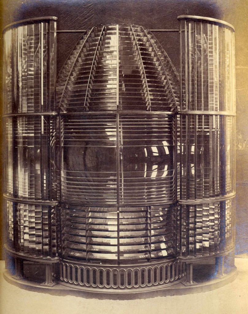 1st order dioptric lens with vertical condensing prisms, made for Bidston Lighthouse
