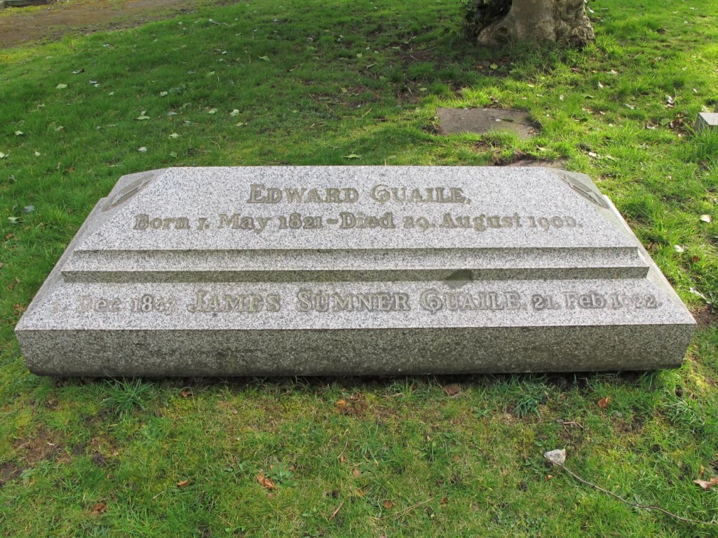 Grave of Edward Quaile, in Flaybrick Cemetery