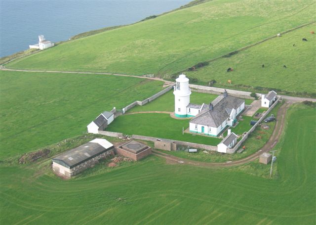 Aerial view of St Bees Lighthouse from the Visit Cumbria website
