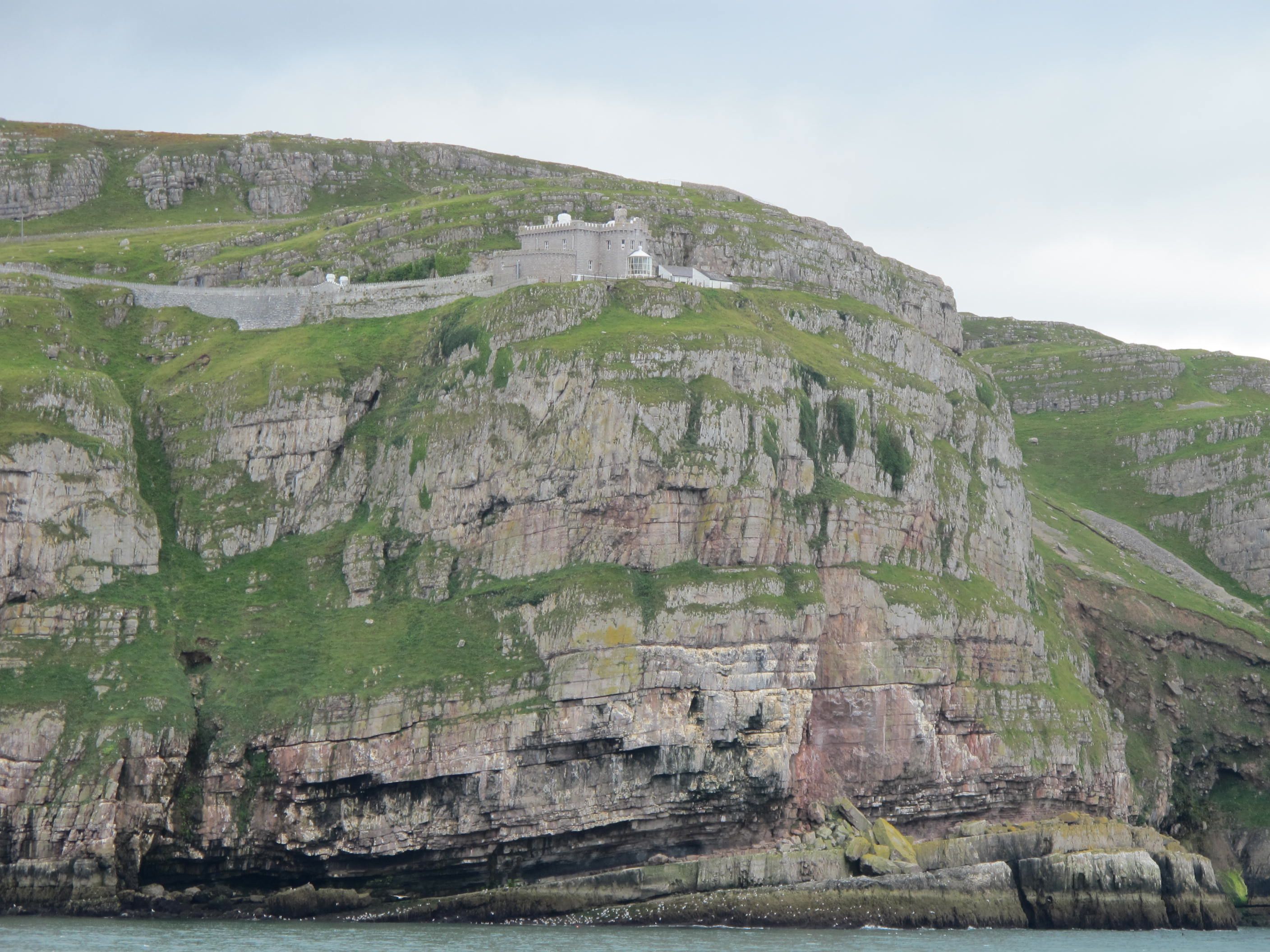 Great Orme's Head Lighthouse, from the sea, 30 Aug 2016