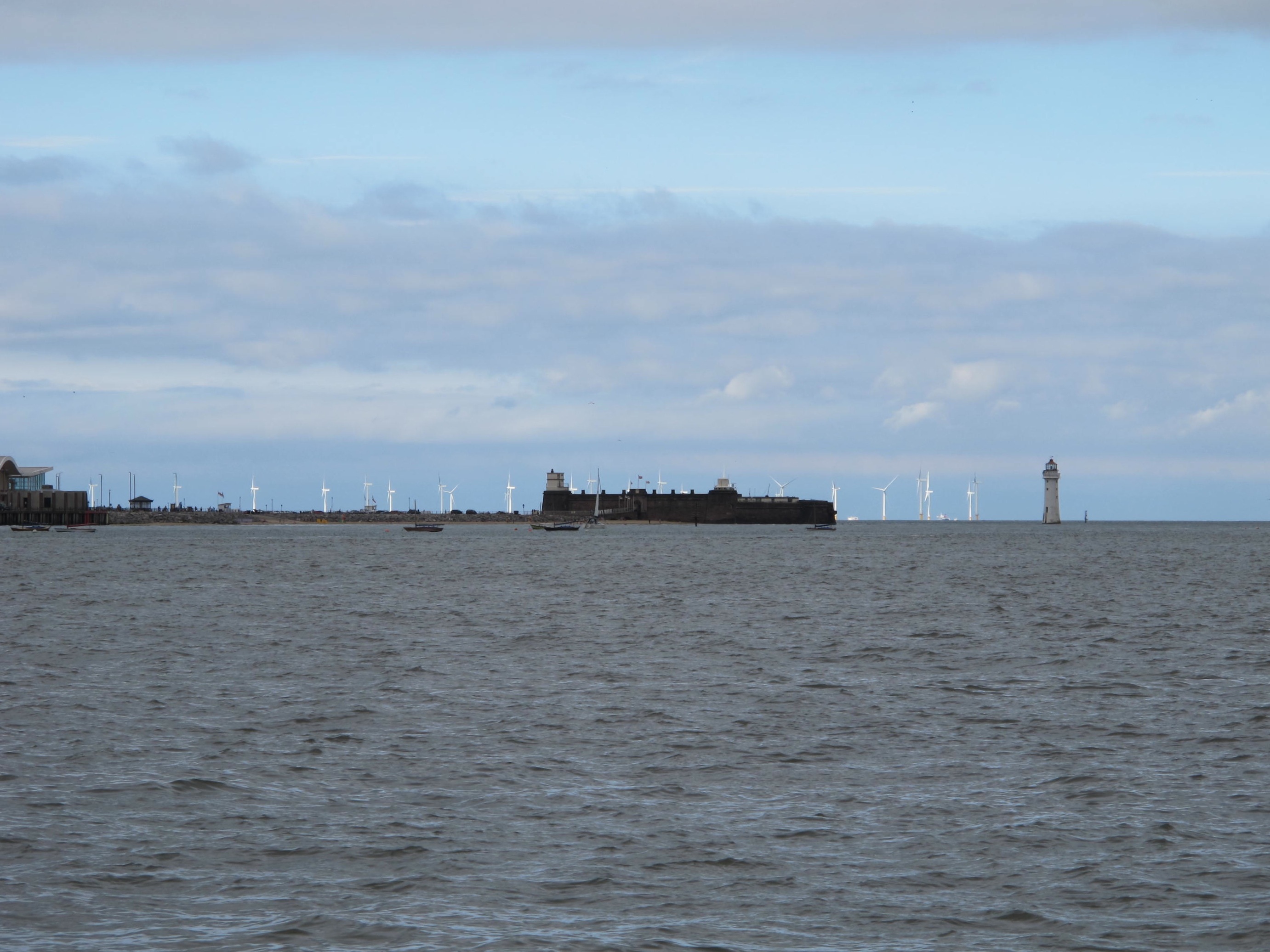 Passing Perch Rock, from the paddle steamer Waverley, 30 Aug 2016