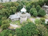 Bidston Lighthouse from above. Photo by Geoff Shannon, 20 Aug 2018.
