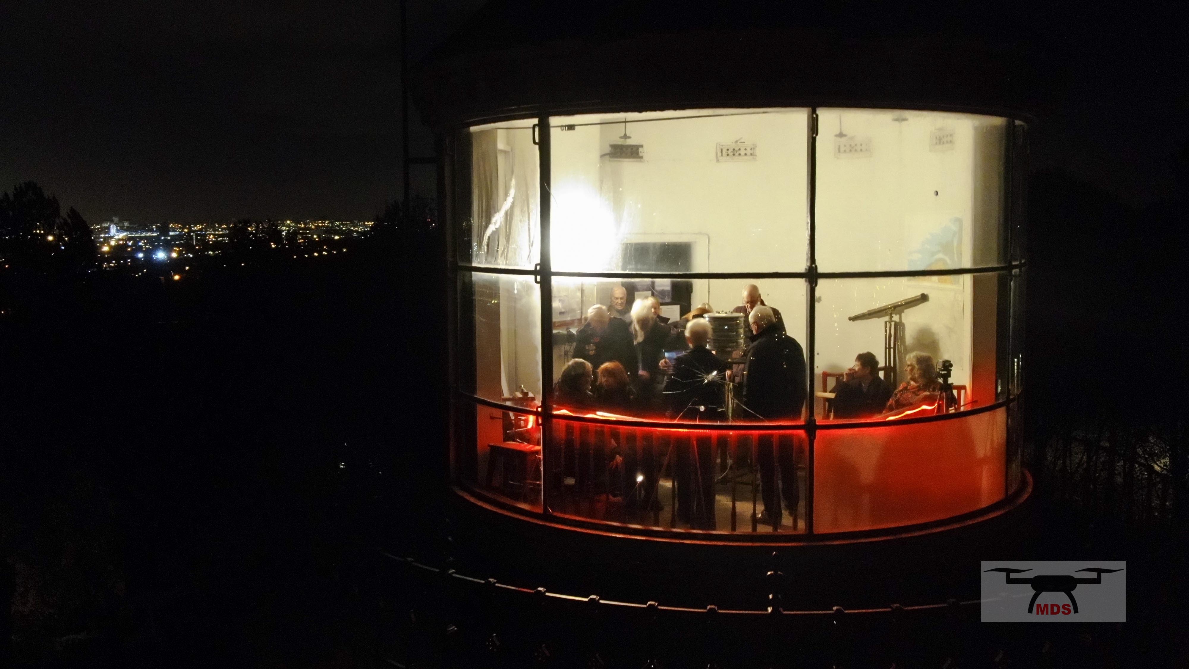 Countdown at Bidston. Photo by Merseyside Drone Services.