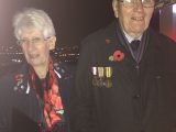 Gordon Medlicott PK (retired) and Louise, on the maintenance gallery of Bidston Lighthouse.