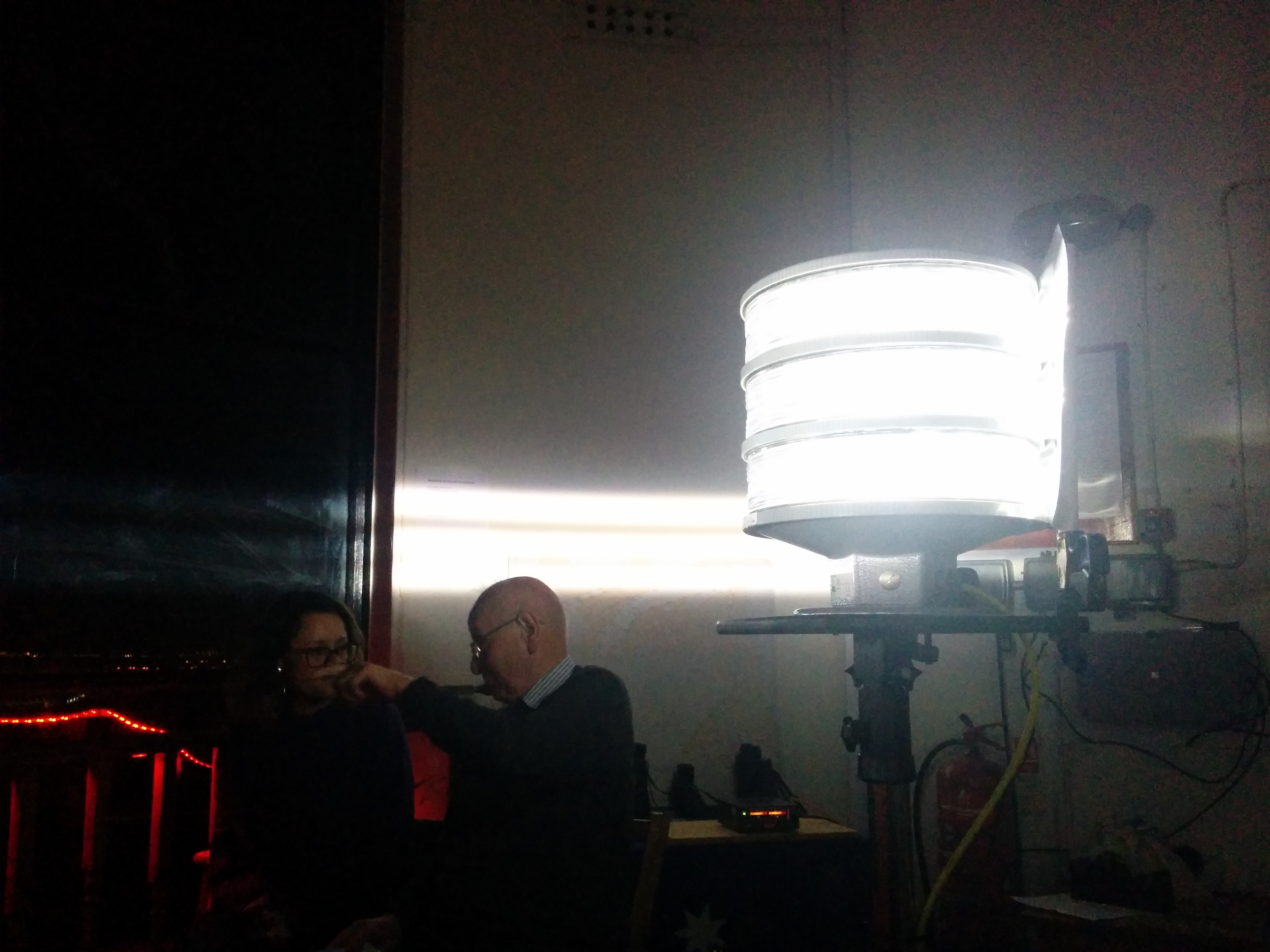 Inside the lamp room